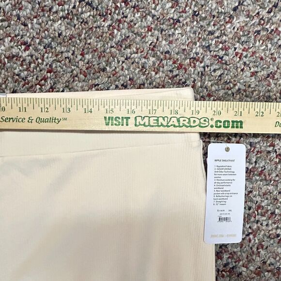 RHONE NWT Cream Ripple Knit Wide Leg Lounge Pants Size XXL (US 18-20) - Picture 13 of 15